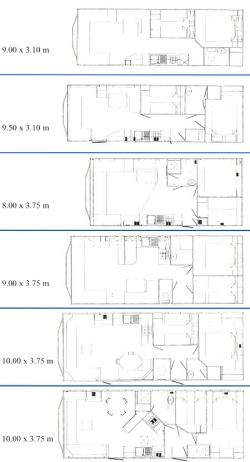 Plattegrond staancaravans